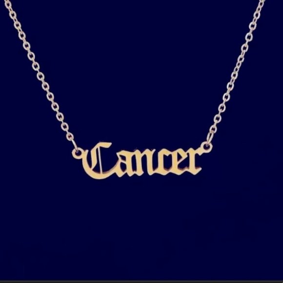 12 Astrological Letter Pendants Gold Necklace 925 - Picture 6 of 13